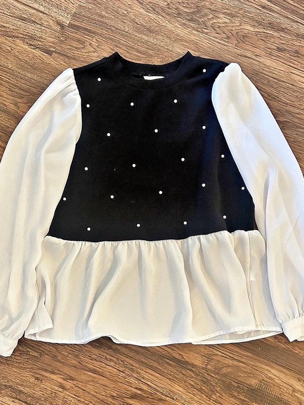 Polka Dot Pearl Blouse
